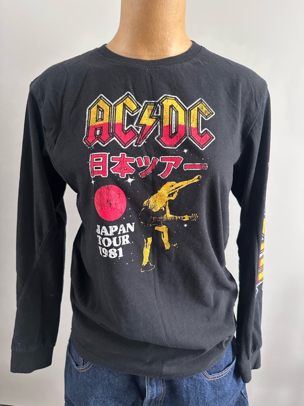 AC/DC 1981 black long sleeve tee
